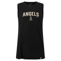Black Los Angeles Angels Levelwear Women's Influx Team Arch Tank Top