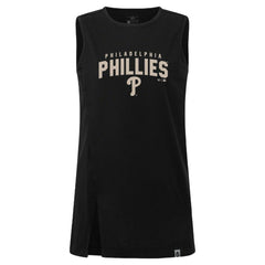 Black Philadelphia Phillies Levelwear Women's Influx Team Arch Tank Top