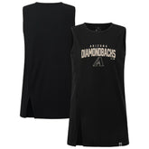 Black Arizona Diamondbacks Levelwear Women's Influx Team Arch Tank Top