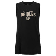 Black Baltimore Orioles Levelwear Women's Influx Team Arch Tank Top