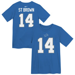 Amon-Ra St. Brown Preschool Player Name & Number T-Shirt - Detroit Lions T-shirts