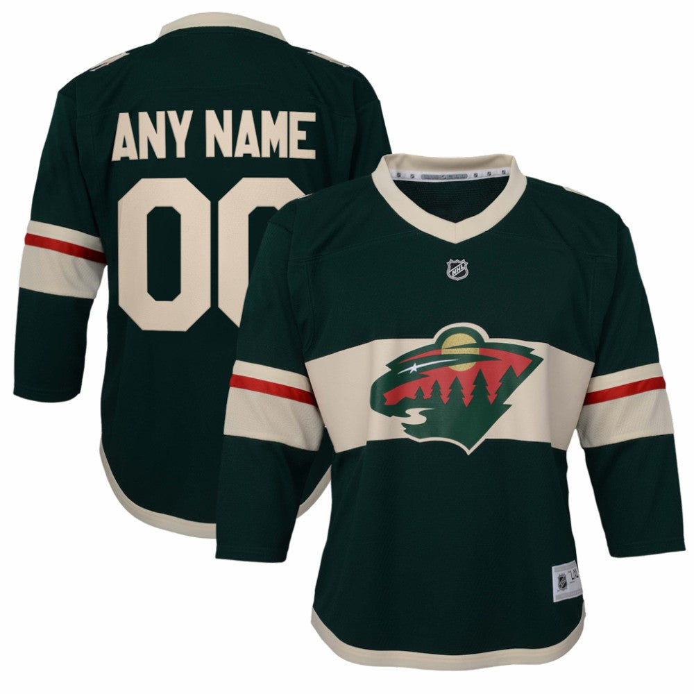NHL Minnesota Wild Youth Replica Custom Jersey
