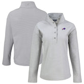 Cutter & Buck Women's Hunts Point Eco Half-Snap Sweatshirt - Buffalo Bills Sweatshirts