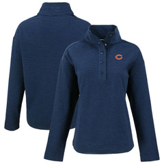 Cutter & Buck Women's Hunts Point Eco Half-Snap Sweatshirt - Chicago Bears Sweatshirts