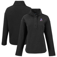 Cutter & Buck Women's Hunts Point Eco Half-Snap Sweatshirt - New England Patriots Sweatshirts