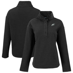 Cutter & Buck Women's Hunts Point Eco Half-Snap Sweatshirt - Philadelphia Eagles Sweatshirts