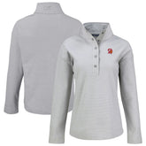 Cutter & Buck Women's Hunts Point Eco Half-Snap Sweatshirt - Tampa Bay Buccaneers Sweatshirts