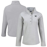 Cutter & Buck Women's Hunts Point Eco Half-Snap Sweatshirt - Washington Commanders Sweatshirts