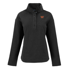 Cutter & Buck Women's Hunts Point Eco Half-Snap Sweatshirt - Washington Commanders Sweatshirts