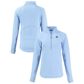 Cutter & Buck Women's Peshastin Eco Fleece Recycled Tri-Blend Raglan Half-Zip Jacket - Carolina Panthers Jackets