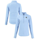 Cutter & Buck Women's Peshastin Eco Fleece Recycled Tri-Blend Raglan Half-Zip Jacket - Carolina Panthers Jackets