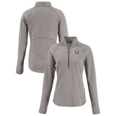 Cutter & Buck Women's Peshastin Eco Fleece Recycled Tri-Blend Raglan Half-Zip Jacket - Indianapolis Colts Jackets