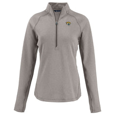 Cutter & Buck Women's Peshastin Eco Fleece Recycled Tri-Blend Raglan Half-Zip Jacket - Jacksonville Jaguars Jackets
