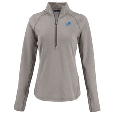 Cutter & Buck Women's Peshastin Eco Fleece Recycled Tri-Blend Raglan Half-Zip Jacket - Detroit Lions Jackets