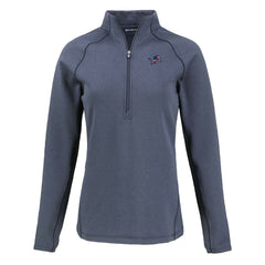 Cutter & Buck Women's Americana Peshastin Eco Fleece Recycled Tri-Blend Raglan Half-Zip Jacket - Detroit Lions Jackets