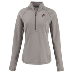 Cutter & Buck Women's Americana Peshastin Eco Fleece Recycled Tri-Blend Raglan Half-Zip Jacket - Detroit Lions Jackets
