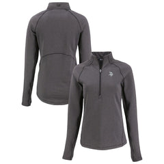 Cutter & Buck Women's Peshastin Eco Fleece Recycled Tri-Blend Raglan Half-Zip Jacket - Minnesota Vikings Jackets