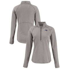 Cutter & Buck Women's Americana Peshastin Eco Fleece Recycled Tri-Blend Raglan Half-Zip Jacket - New England Patriots Jackets