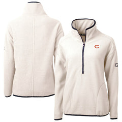 Cutter & Buck Women's Cascade Eco Sherpa Fleece Half-Zip Jacket - Chicago Bears Jackets