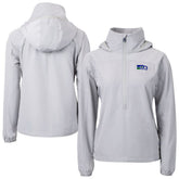 Cutter & Buck Women's Charter Eco Recycled Half-Zip Hooded Anorak Jacket - Seattle Seahawks Jackets