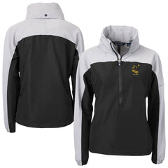 Cutter & Buck Women's Charter Eco Recycled Half-Zip Hooded Anorak Jacket - Pittsburgh Steelers Jackets