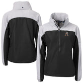 Cutter & Buck Women's Charter Eco Recycled Half-Zip Hooded Anorak Jacket - Cleveland Browns Jackets