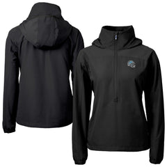 Cutter & Buck Women's Charter Eco Recycled Half-Zip Hooded Anorak Jacket - Detroit Lions Jackets