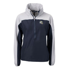 Cutter & Buck Women's Charter Eco Recycled Half-Zip Hooded Anorak Jacket - Los Angeles Chargers Jackets