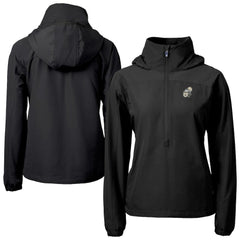 Cutter & Buck Women's Charter Eco Recycled Half-Zip Hooded Anorak Jacket - New Orleans Saints Jackets