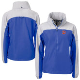 Cutter & Buck Women's Charter Eco Recycled Half-Zip Hooded Anorak Jacket - Denver Broncos Jackets