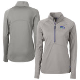 Cutter & Buck Women's Historical Adapt Eco Knit Stretch Recycled Raglan Half-Zip Top - Seattle Seahawks Tops