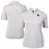Cutter & Buck Women's Virtue Eco Pique Stripe Recycled Quarter-Zip Top - Jacksonville Jaguars Tops