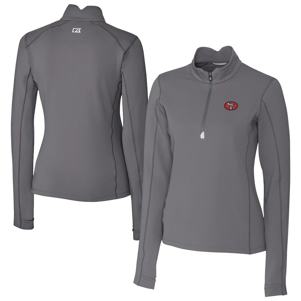 Cutter & Buck Women's Traverse Stretch Quarter-Zip Pullover Top - San Francisco 49ers Pullover