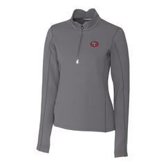 Cutter & Buck Women's Traverse Stretch Quarter-Zip Pullover Top - San Francisco 49ers Pullover