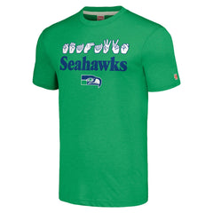Homage Unisex The NFL ASL Collection by Love Sign American Sign Language T-Shirt - Seattle Seahawks T-shirts