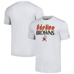 Homage Unisex The NFL ASL Collection by Love Sign American Sign Language T-Shirt - Cleveland Browns T-shirts