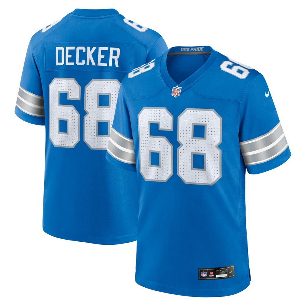 Taylor Decker Team Game Jersey - Detroit Lions Jerseys