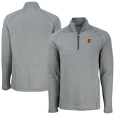 Heather Gray Baltimore Orioles Cutter & Buck Peshastin Eco Fleece Recycled Raglan Quarter-Zip Top