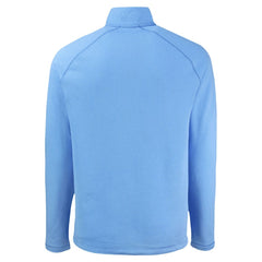 Heather Light Blue Chicago Cubs Cutter & Buck Peshastin Eco Fleece Recycled Raglan Quarter-Zip Top