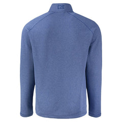 Heather Royal Milwaukee Brewers Cutter & Buck Peshastin Eco Fleece Recycled Raglan Quarter-Zip Top