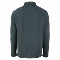 Heather Black New York Mets Cutter & Buck Peshastin Eco Fleece Recycled Raglan Quarter-Zip Top