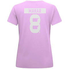 NHL Cale Makar Colorado Avalanche Levelwear Women's Hockey Fights Cancer Anthem Name & Number T-Shirt