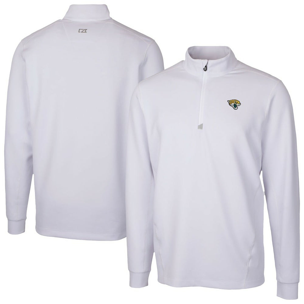 Cutter & Buck Traverse Stretch Quarter-Zip Top - Jacksonville Jaguars Tops