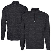 Cutter & Buck Traverse Camo Print Stretch Quarter-Zip Top - Carolina Panthers Tops