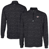 Cutter & Buck Traverse Camo Print Stretch Quarter-Zip Top - Kansas City Chiefs Tops