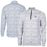 Cutter & Buck Traverse Camo Print Stretch Quarter-Zip Top - Indianapolis Colts Tops