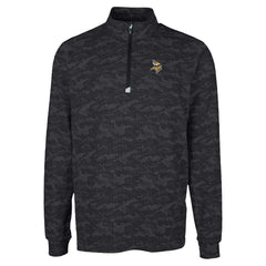 Cutter & Buck Traverse Camo Print Stretch Quarter-Zip Top - Minnesota Vikings Tops