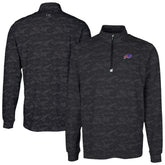Cutter & Buck Traverse Camo Print Stretch Quarter-Zip Top - Buffalo Bills Tops