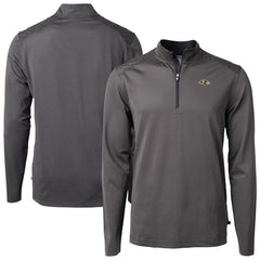 Cutter & Buck Virtue Eco Pique Micro Stripe Quarter-Zip Jacket - Baltimore Ravens Jackets