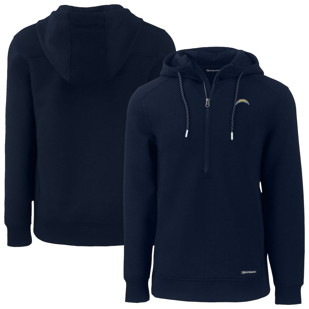 Cutter & Buck Roam Eco Recycled Half-Zip Hoodie - Los Angeles Chargers Hoodies